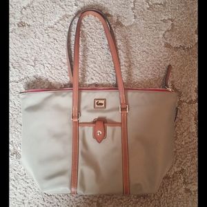 Dooney & Bourke Wayfair Nylon Tote. Taupe